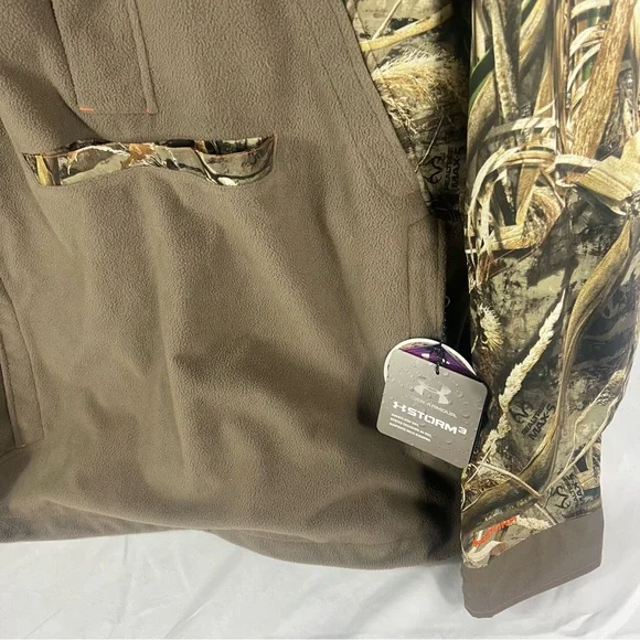 Under Armour Storm3 Cold Gear Realtree MAX-5Camo Half Zip Jacket Pullover - Picture 3 of 16
